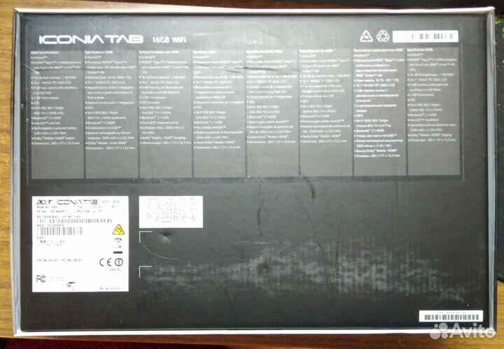 Acer Iconia Tab A500 16Gb (неиспарвен)