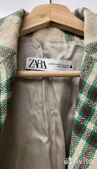 Пальто zara льняное