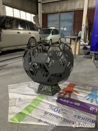 Мангал с логотипом компании