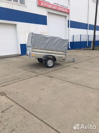 Прицеп оцинкованный 2,04х1,3 высокий тент