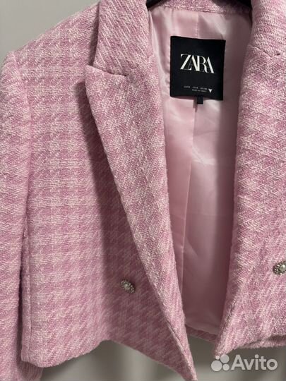 Твидовый пиджак zara