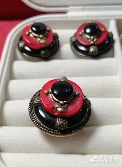 Серьги и кольцо