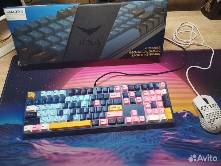 Игровая механическая клавиатура KT 108 FL.cmmk