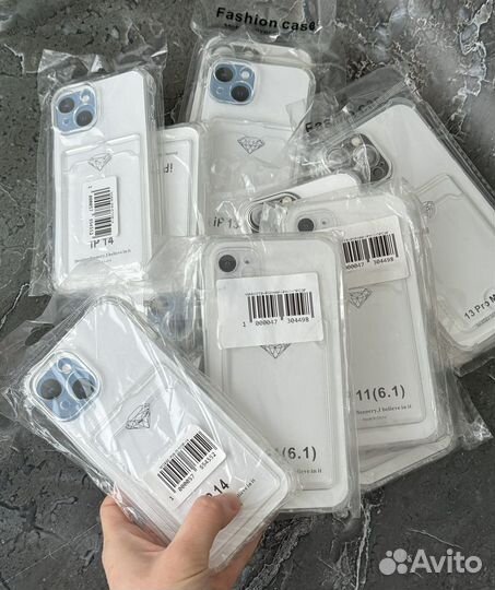 Чехол с кармашком для карт на iPhone (новые чехлы)