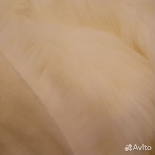 Отрез белого меха Песец - 0,4 пог.м