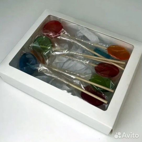 Леденцы на палочке без сахара Bonbon, 10шт