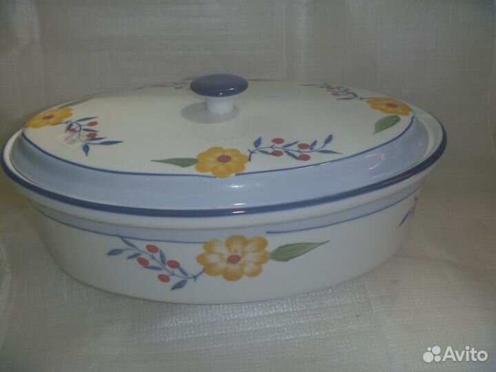 Две- Керамико-Фарфоровые Кастрюли для Духовки