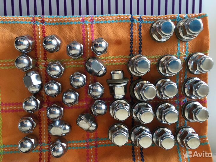 Гайка колеса М12х1.5х35 прессшайба закр ключ 21