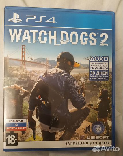 Watch Dogs, Watch Dogs 2 PS4. Русский язык, диски