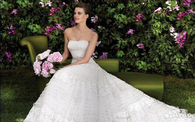 Свадебное платье 42 44 бу San Patrick