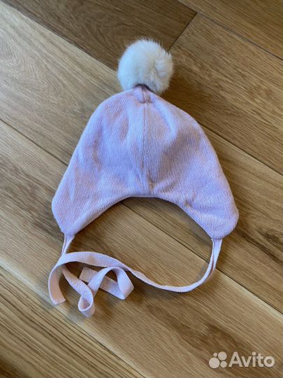 Шапка зимняя шерстяная для девочки 48 50 Германия