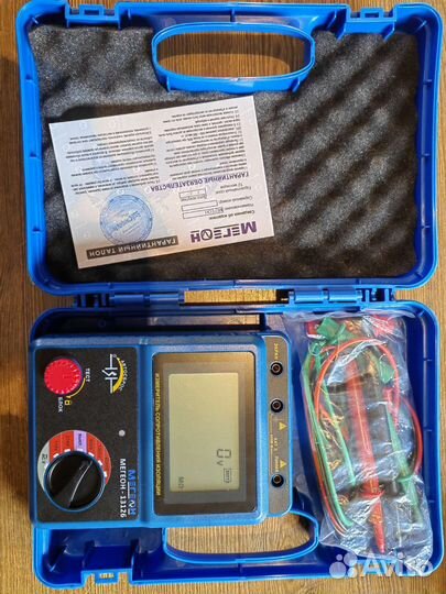 Измеритель сопротивления изоляции мегеон 13126