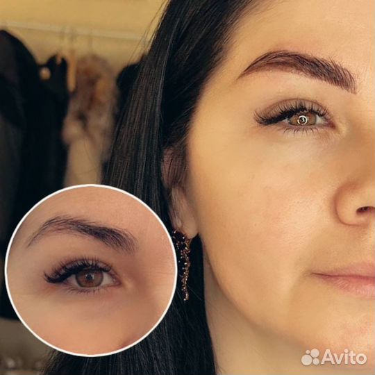 Наращивание ресниц/ Оформление бровей