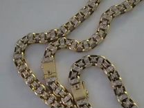 Золотая цепь,браслет(Колье) Бриллианты