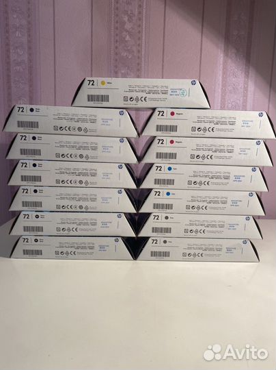 Комплект картриджей HP 72 свежие даты