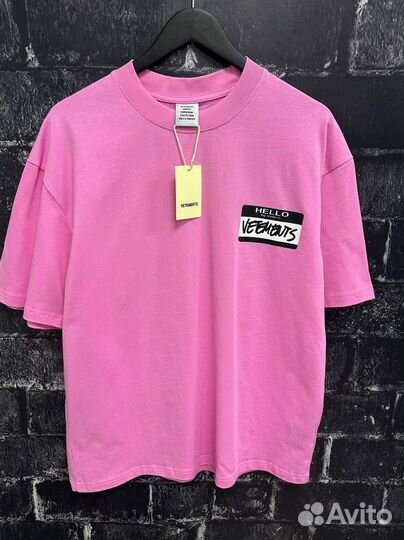 Футболка Veterments Hello(2025)pink