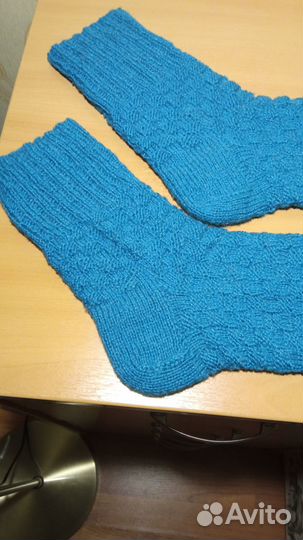 Носки мужские удлиненные. Ручная работа