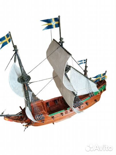 Макет парусника, 50*20 см