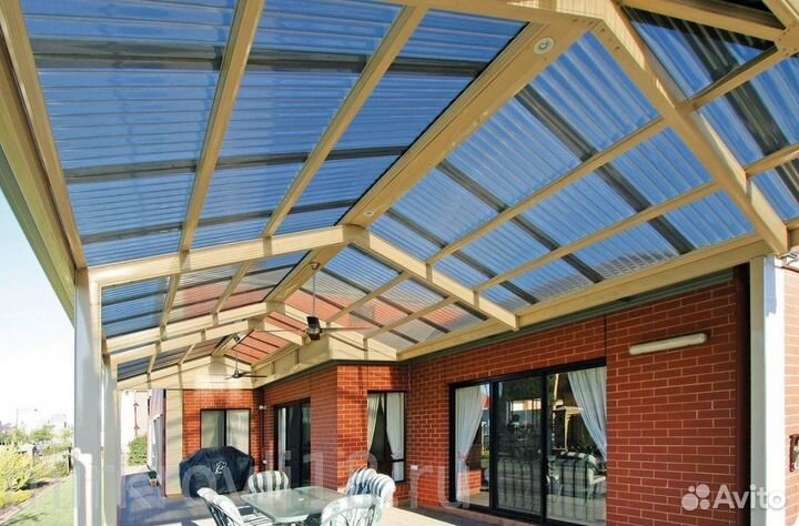 Прозрачный шифер для навеса