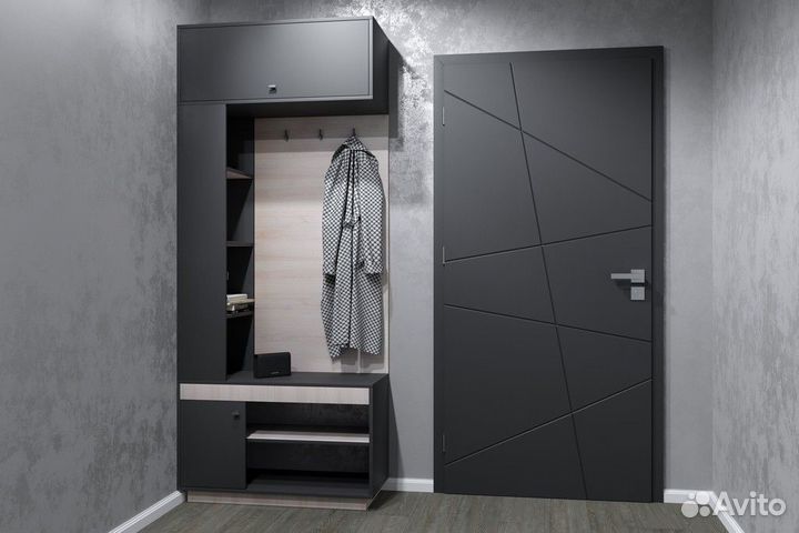 Шкаф с вешалкой Норд комано/антрацит