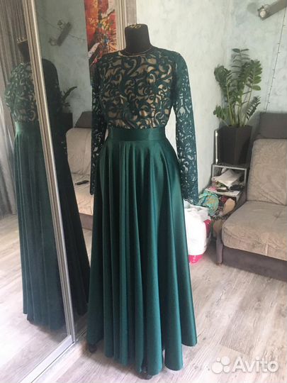 Вечернее платье ручной работы 46-48