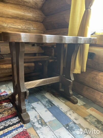 Комплект деревянной мебели для бани и сада