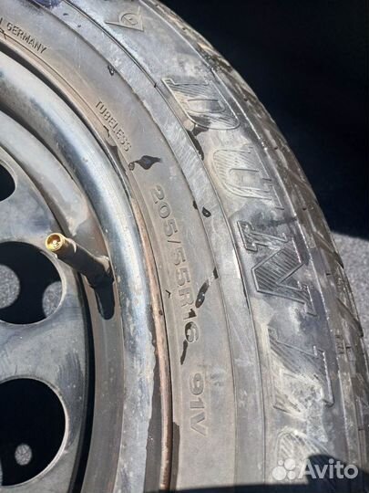 Колесо в сборе r16 VAG 205/55 Dunlop