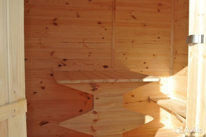 Перевозная мобильная баня 2.3x7м