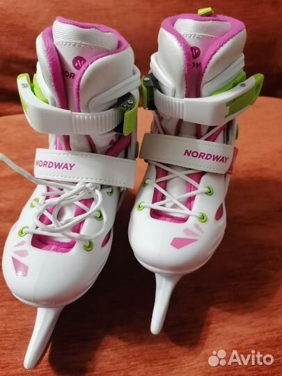Коньки детские раздвижные 30 33 р-р