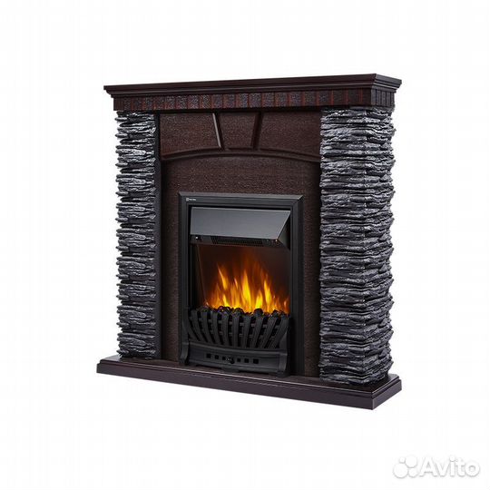 Портал Firelight Porto Classic камень черный, шпон