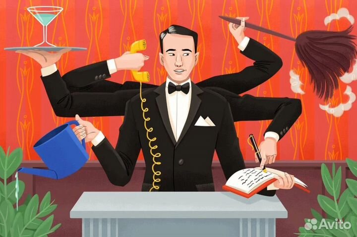 Администратор в кафе на море