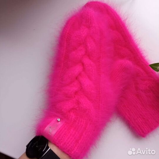 Варежки из ангоры