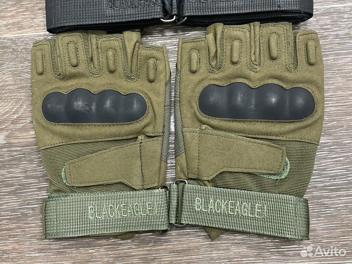 Тактические перчатки без пальцев оптом