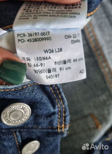 Джинсы levis 501 W26 L28 в отличном состоянии