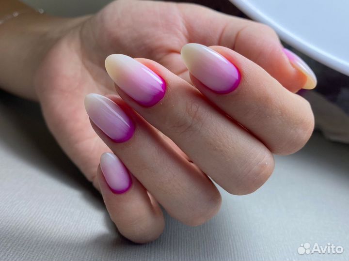 Маникюр, шеллак педикюр гель лак Наращивание ногте