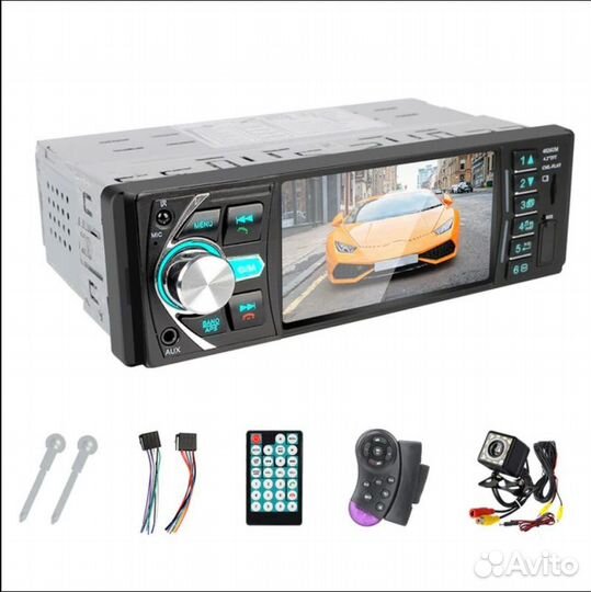 Автомагнитола 1din с bluetooth и камерой