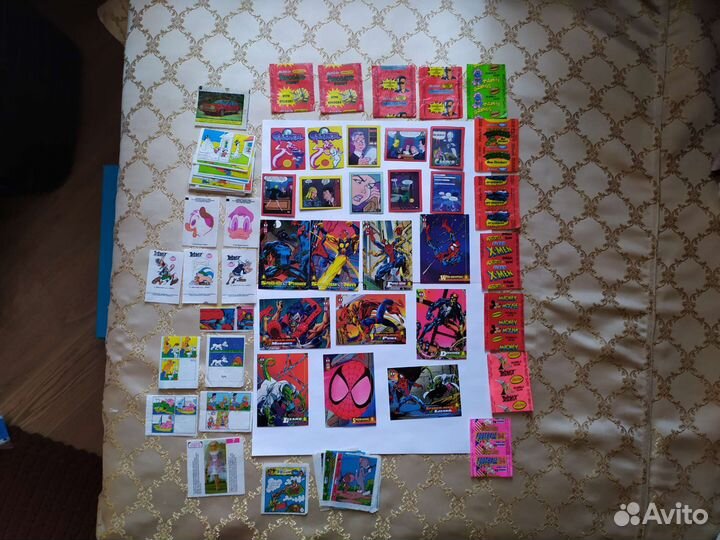 Вкладыши,карточки,обертки из 90-х