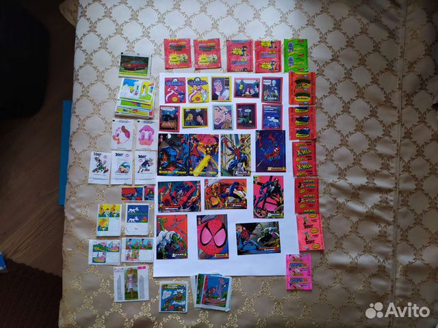 Вкладыши,карточки,обертки из 90-х