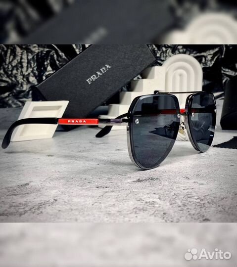 Очки Prada Aviator черные