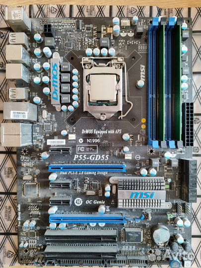 Материнская плата, процессор, память и кулер