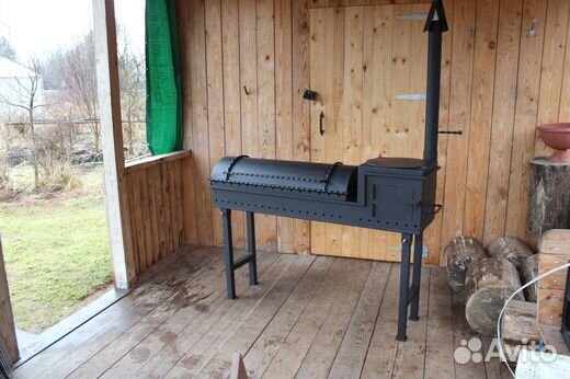 Мангал-печь-гриль сталь 5 мм