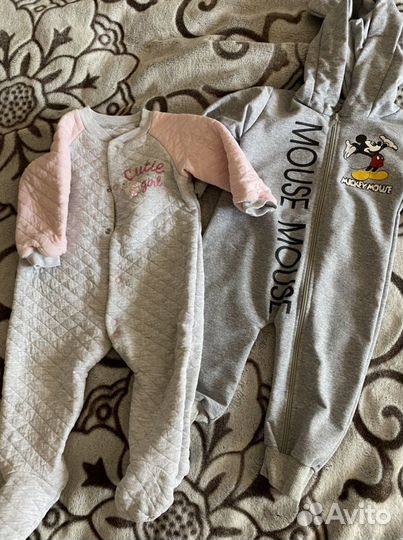 Вещи пакетом на девочку 68-80 размер