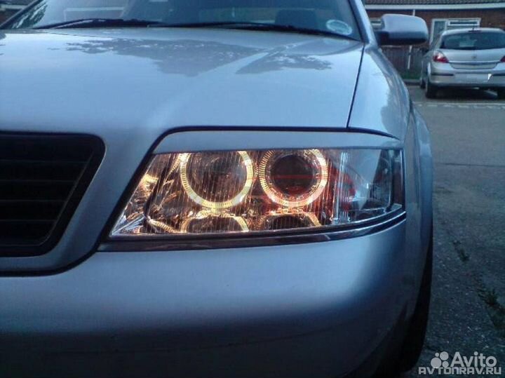 Реснички на фары для Audi A6C5