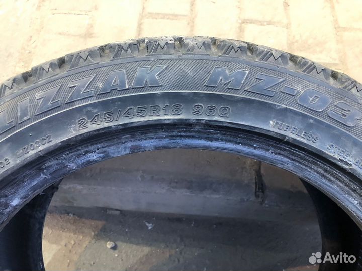 Шины 245 45 18 Bridgestone RUN flat