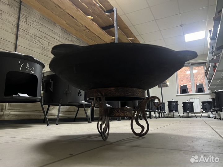 Садж сковорода 510 мм чугунный Комплект