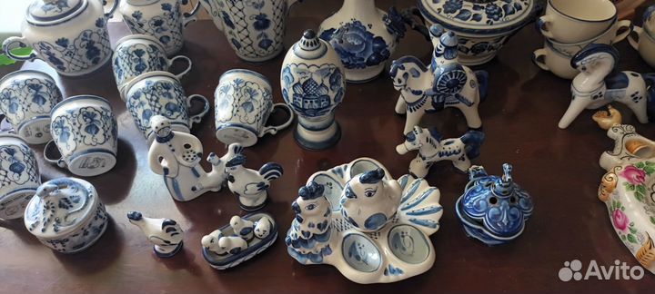 Гжель изделия из частной коллекции