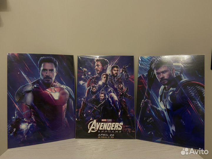 Постеры Марвел — Мстители, Железный человек, Тор