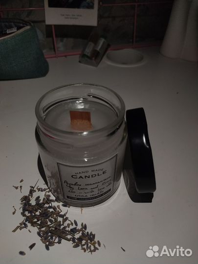 Ароматическая свеча ручной работы