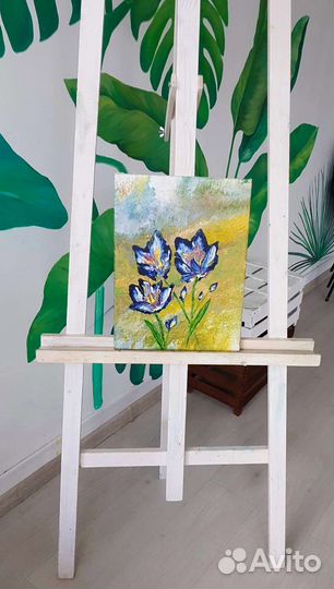 Картина Ирисы флюид арт