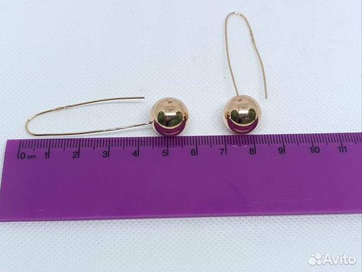 Золотые серьги 585 пробы